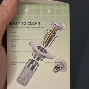 Easy to Clean Drain Stopper with Brass Bounce